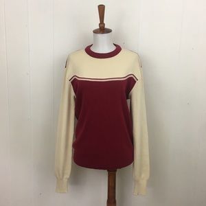 Vintage 70’s Woolrich Wool‎ Color Block Long Sleeve Sweater